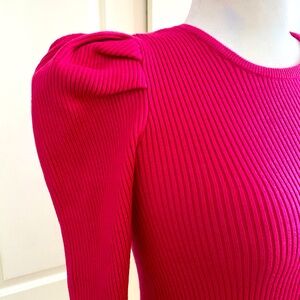 Aqua by Bloomingdale’s Pink Puff Sleeve Top 🩷🩷🩷